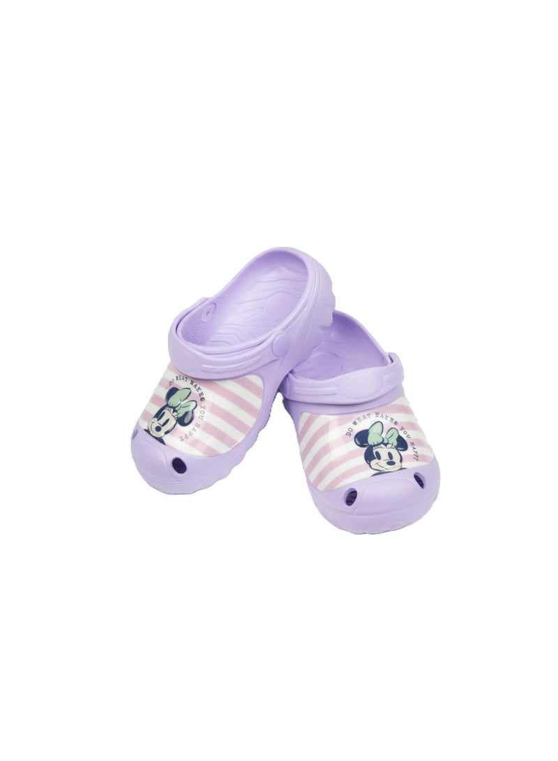 MINNIE MOUSE Kids Clogs – Lightweight & Comfortable Slip-On Sandals  – Purple - Image 3