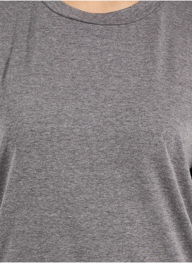 Take Two - Drop Shoulder Turn Up Sleeves Solid T-Shirt - Image 1