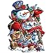 Bits and Pieces 300 Piece Jigsaw Puzzle for Adults Happy Holiday Snowman Christmas Jigsaw Puzzle by Artist Larry Jones Completed Puzzle Size 20 x 27 - Image 2