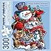 Bits and Pieces 300 Piece Jigsaw Puzzle for Adults Happy Holiday Snowman Christmas Jigsaw Puzzle by Artist Larry Jones Completed Puzzle Size 20 x 27 - Image 4