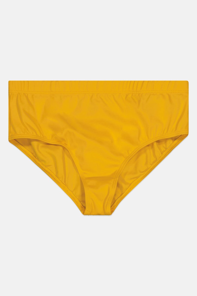 Capezio Kid Girl Solid Panty, Yellow - Image 1