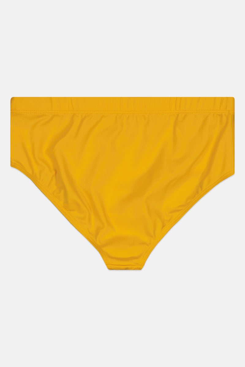 Capezio Kid Girl Solid Panty, Yellow - Image 2