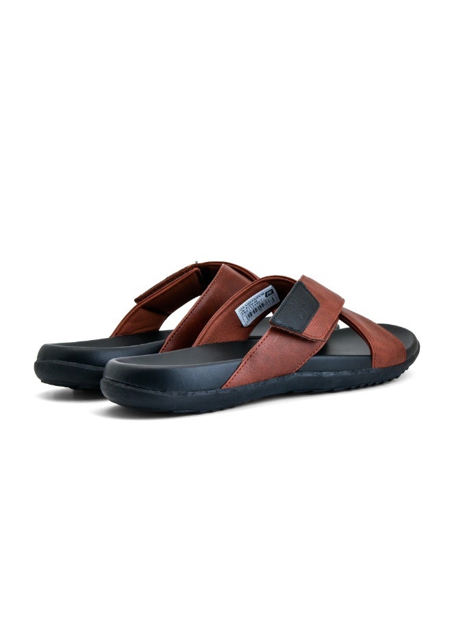 بوكا شباشب بوكا للرجال، خفيفة الوزن ومريحة، شباشب مرنة للغاية | ريال سليدير٠٦ أسود/تان - Image 3