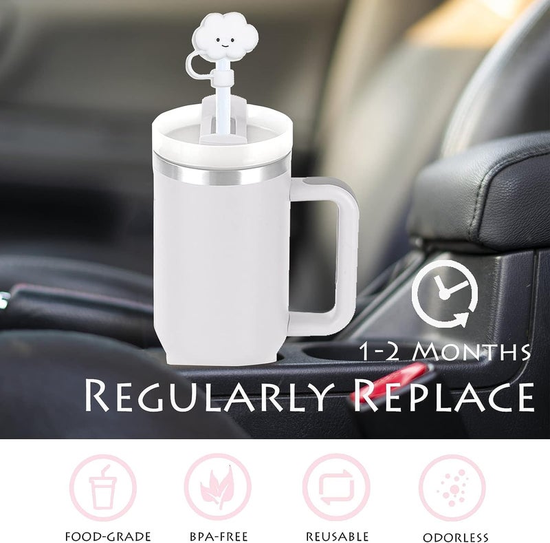 MTROYALDIA 10mm Straw Covers Cap Toppers for 3040 Oz Tumbler Cups Cute Straw Caps for TumblerCup Silicone Cloud Drinking Straw Tips Lids Protectors for Stanley Cups Accessories - Image 4