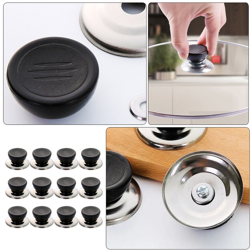 12PCS Round Pot Lid Handles Pan Lid Handles Pot Cover Caps - Image 3