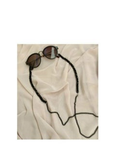 RA accessories Women Eyeglasses Chain - Black Chain With  Black crystal  - Image 1