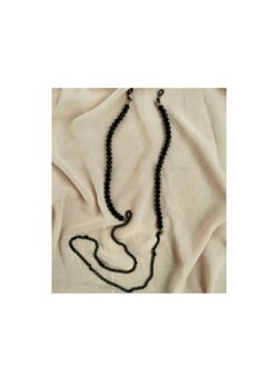 RA accessories Women Eyeglasses Chain - Black Chain With  Black crystal  - Image 3
