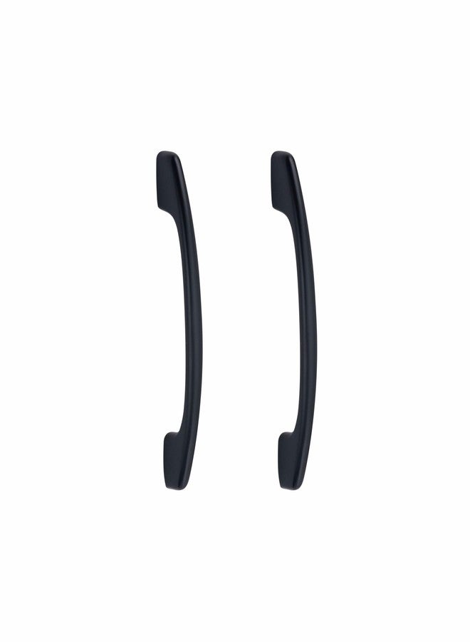 Atom 4 Inch Zinc Cabinet Pull Handle, Black Matte Finish Kitchen Cabinet & Drawer Handles, Durable & Elegant Furniture & Door Hardware for Home, Bedroom, Office, Hotel Wardrobe (2 Pack, CH-554) - Image 1