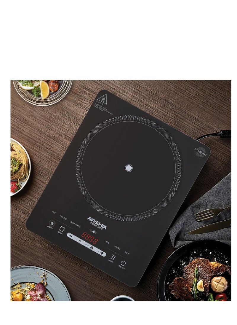 Arshia Arshia single burner digital flat cooker, German made  - Image 2