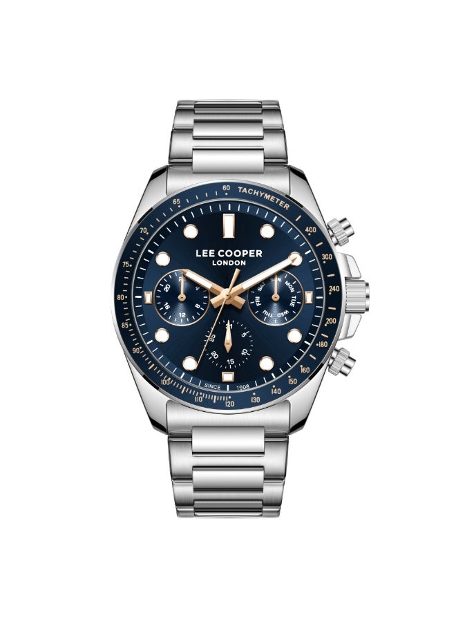 Lee Cooper ساعة معدنية متعددة الوظائف للرجال LC08215.360 - 42 مم - Image 1