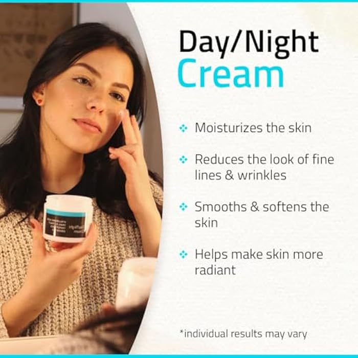 YEOUTH Day Night Face Moisturizer with Hyaluronic Acid, Snail Mucin Cream and Copper Tripeptide, Hydrating Fragrance Free Facial Moisturizer, Face Skin Care Cream for Women and Men 4oz - Image 3