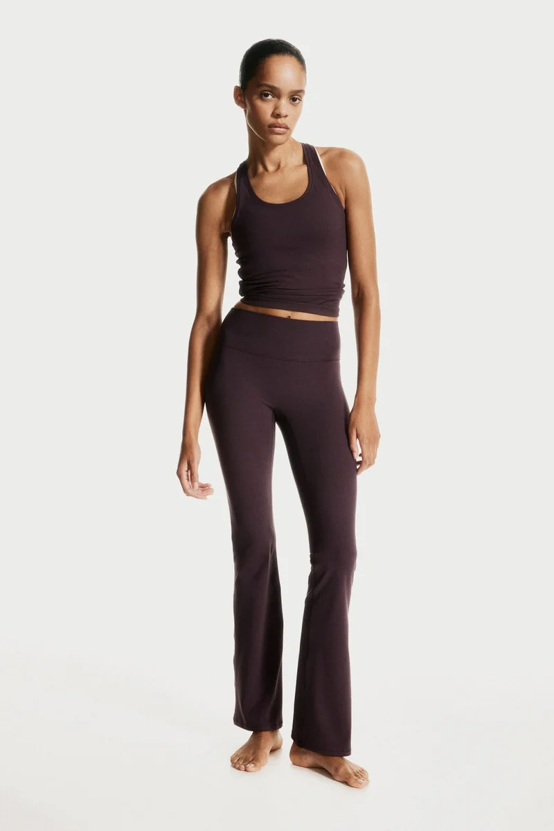 H&M Flared sports leggings in SoftMove™