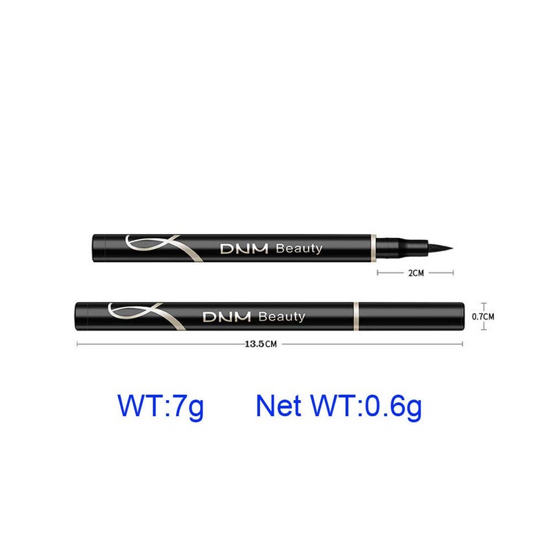 DNM Cat Eye Makeup Waterproof Neon Colorful Liquid Eyeliner Pen Make Up Comestics Long-lasting Black Eye Liner Pencil Makeup Tools (black) - Image 3