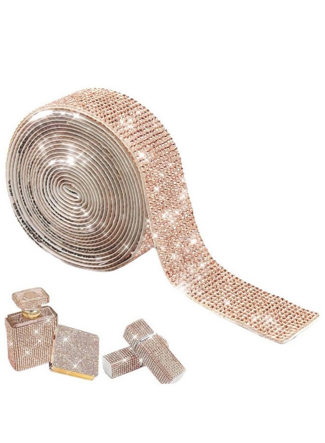 MAYCREATE® 1Roll Self Adhesive Crystal Rhinestone Ribbon Diamond Bling Tape, Rhinestones Strips Sticker for Arts Crafts Wedding Birthday Party DIY Event Car Phone Decoration - Image 1