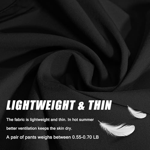 AIRIKE Mens Sweat Pants, with Pockets Outdoor Lightweight Breathable Quick Dry Athletic Jogging Hiking Pants with Elastic Waist Navy - Image 5