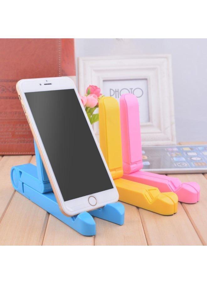 Mobile Phone Tablet Lazy Stand Ipa Triangle Mobile Phone Stand Desktop Folding Tablet Stand-Color:Big Red Flat Bracket With Color Box - Image 3