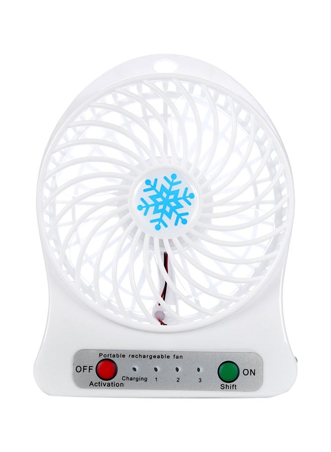 Loquat Portable Desk Led Fan White  - Image 1