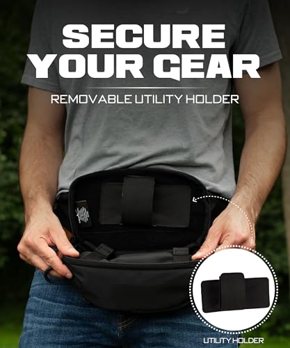 Lone Trail Subcompact Concealed Carry Fanny Pack for Men Adjustable ccw fanny pack for Men Hiking and Travel Quick Access to Back Pockets Tactical Waist Packs wFully Adjustable Main Extra Strap - Image 3