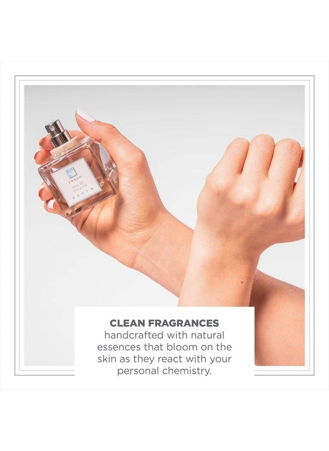 Eau de Perfume (Fresh) for Women and Men, Gentle Long Lasting Fragrances, Clean Scent - Linden Blossom, Cucumber & Lemon, 1.69 oz