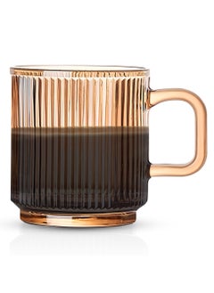 Mida 340ml Glass Coffee Cup with Handle, Tea Cup  - Image 1