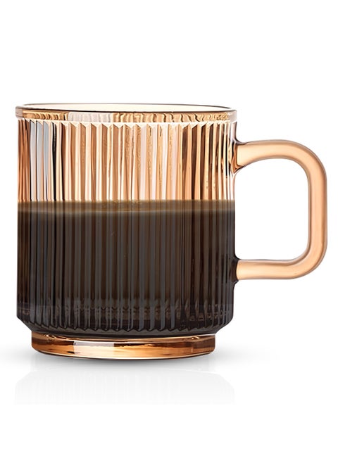 340ml Glass Coffee Cup with Handle, Tea Cup