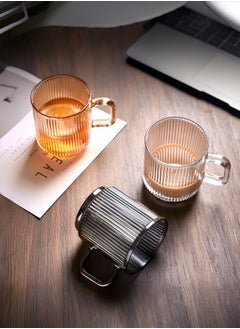 Mida 340ml Glass Coffee Cup with Handle, Tea Cup  - Image 2