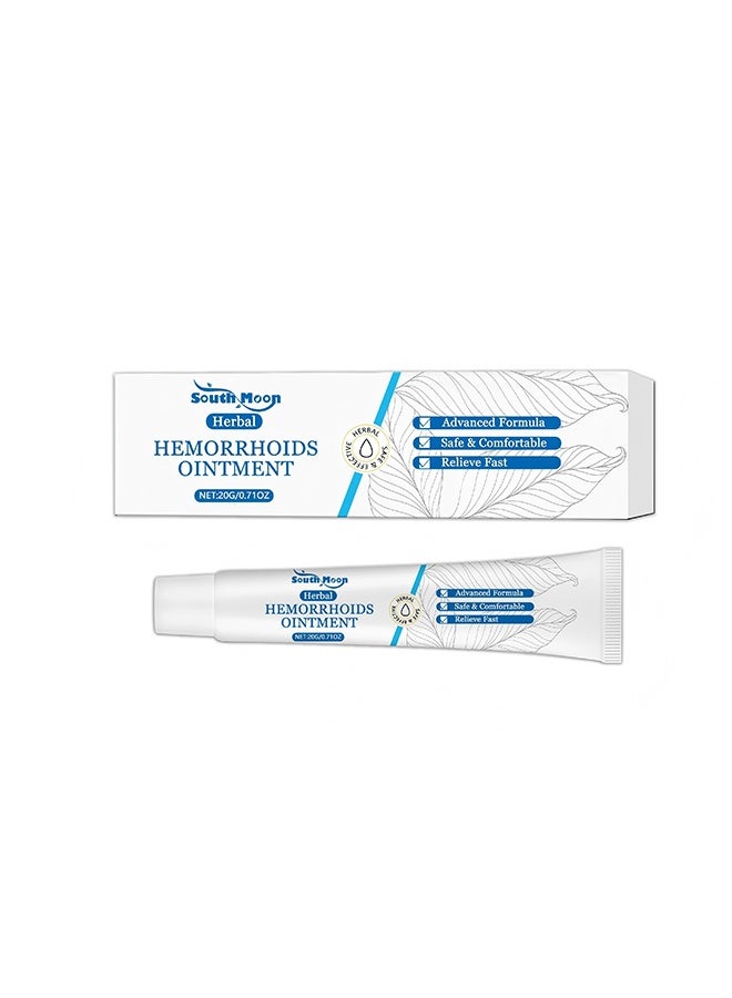 ساوث مون علاج البواسير 20 ج، العلاج الشامل للبواسير الخارجية والداخلية، تخفيف الحرق المؤلم، الحكة، عدم الراحة، تخفيف تورم البواسير والألم - Image 1