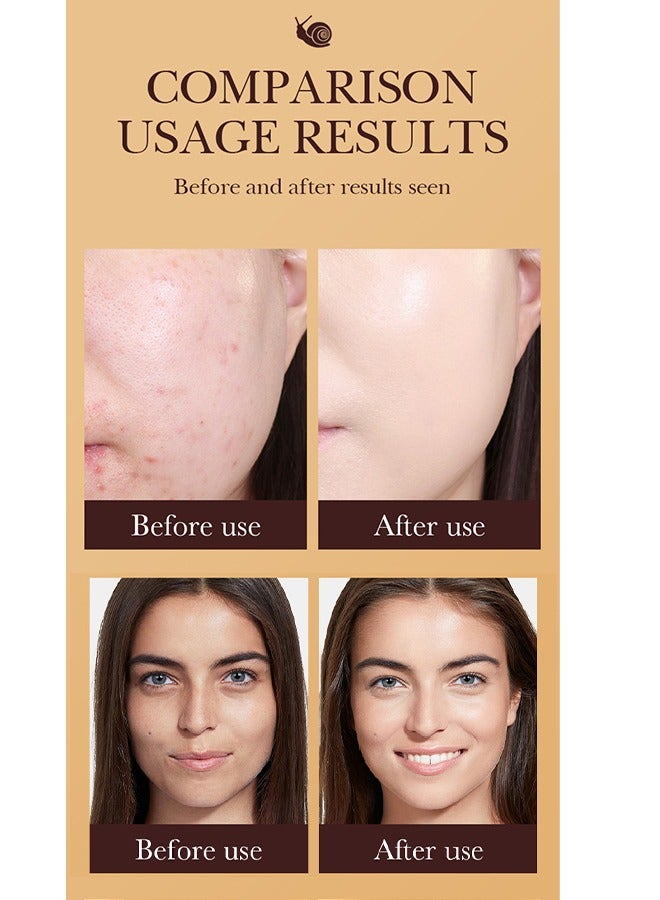 EELHOE Golden Snail Liquid Hydration Repair BB Cream-Natural Snail BB Cream 50ml, Full Coverage BB Cream  Long Lasting Waterproof Oil Control Concealer Foundation Cream Natural Foundation Makeup for Women#02 - Image 4