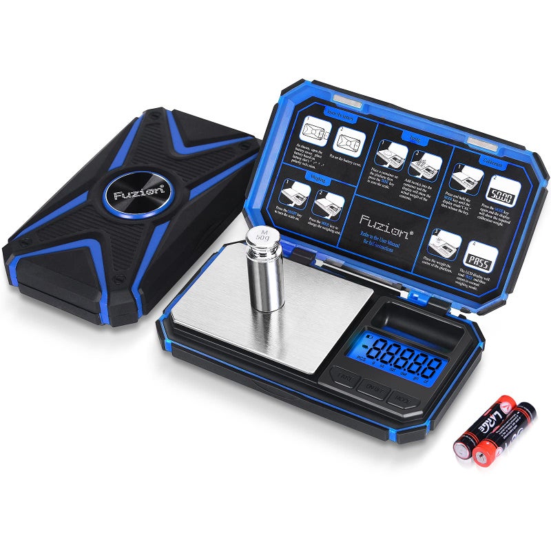 Fuzion TU-X Digital Pocket Scale, 200g/0.01g Gram Scale with 6 Units for Personal Hobbies, Small Scale for Food Ounces and Grams, Measuring Jewelry, Herb, Powder - Image 1