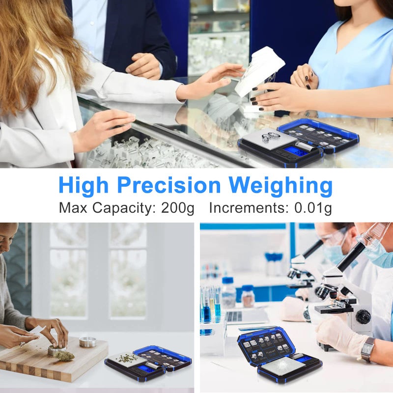 Fuzion TU-X Digital Pocket Scale, 200g/0.01g Gram Scale with 6 Units for Personal Hobbies, Small Scale for Food Ounces and Grams, Measuring Jewelry, Herb, Powder - Image 3