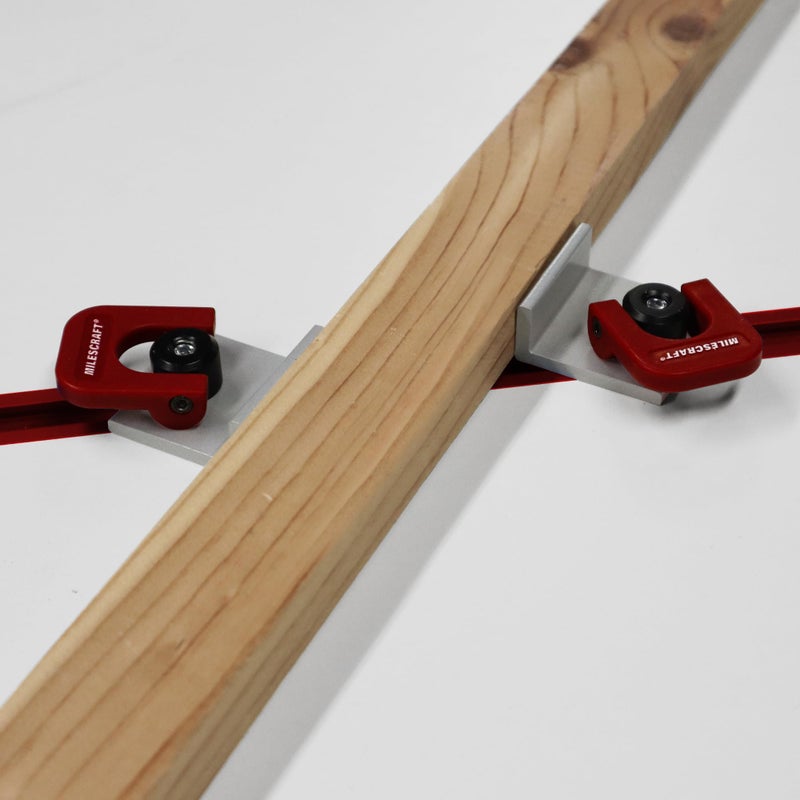 Milescraft 4031 Cam Stops 4 Pack Quick Adjust T-Track Stops. Anodized, 1-9/16" Long with Cam Lever. Low Profile for Boards 3/4" or Thicker. - Image 3