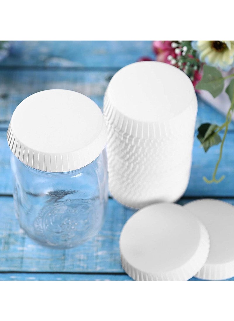 Generic - 100pcs Disposable Paper Cup Covers, Coffee Tea Cup Covers Recycled Paper Drinking Cup Lids Covers Perfect for Travel Hotel Coffee Bar Parties Wedding Home Kitchen (9 X 9CM) - Image 1