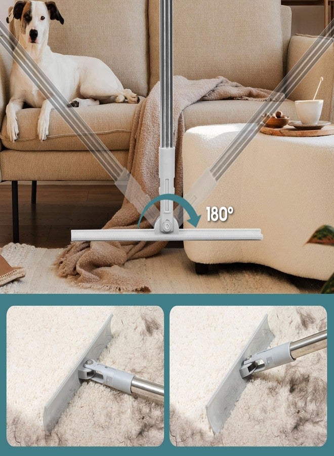 1Pc Reusable Pet Hair Removal Broom with Handle - Excellent Carpet Rake for Efficient Pet Hair Remover - Image 4