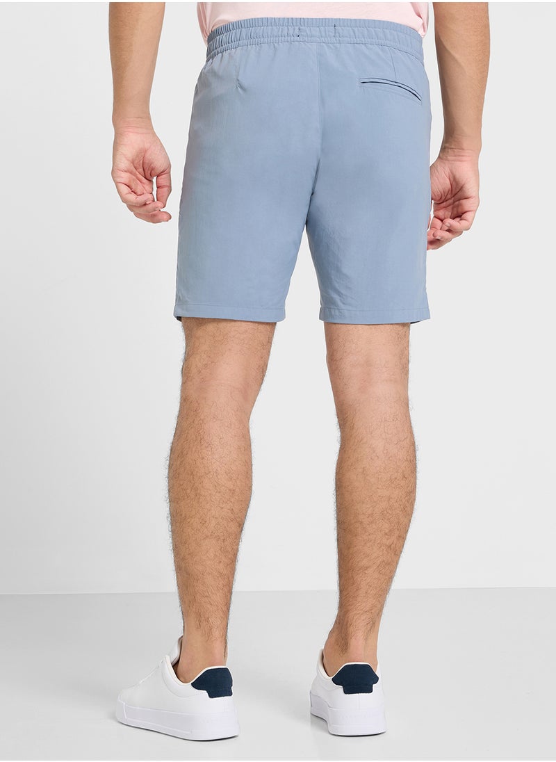 BRAVE SOUL - Elasticated Waist Drawcord Button Shorts - Image 1