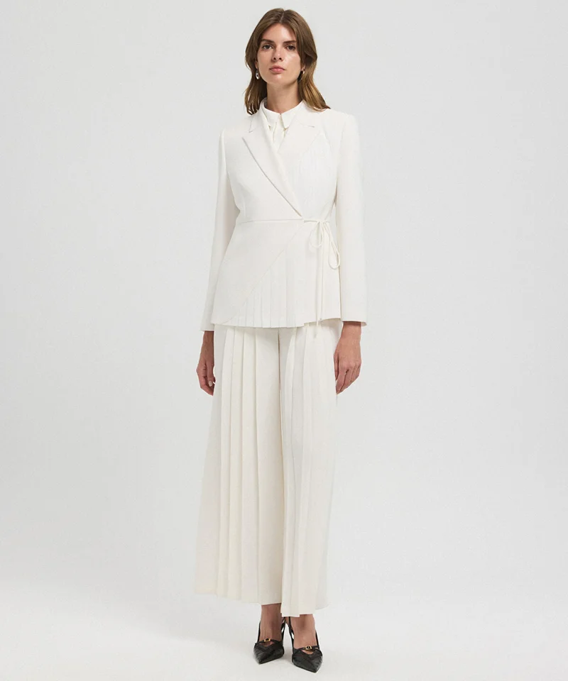 ابيكول Double Breasted Belted Blazer
