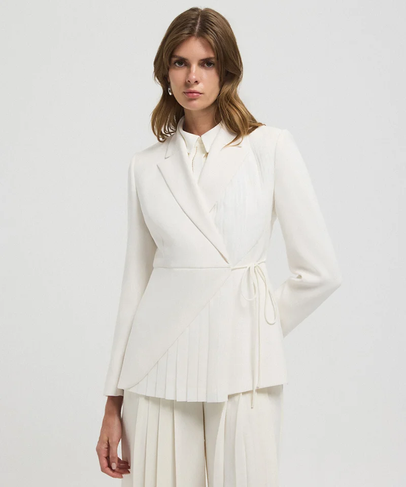 ابيكول Double Breasted Belted Blazer