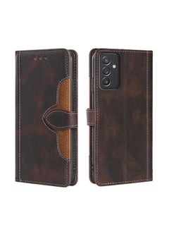 Generic Case Cover For Samsung Galaxy A82 5G / Quantum 2 Skin Feel Straw Hat Magnetic Buckle Horizontal Flip PU Leather Case with Holder & Card Slots & Wallet Brown 