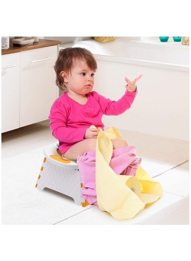 YelaJoy Foldable Potty Training Seat, Portable Potty Chair Seat for Indoor Outdoor,Toddler Bedpan Emergency Potty For Camping - Image 2