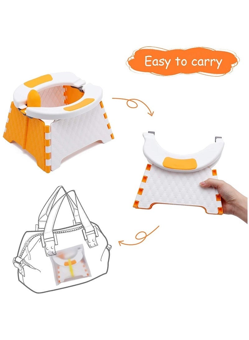 YelaJoy Foldable Potty Training Seat, Portable Potty Chair Seat for Indoor Outdoor,Toddler Bedpan Emergency Potty For Camping - Image 5