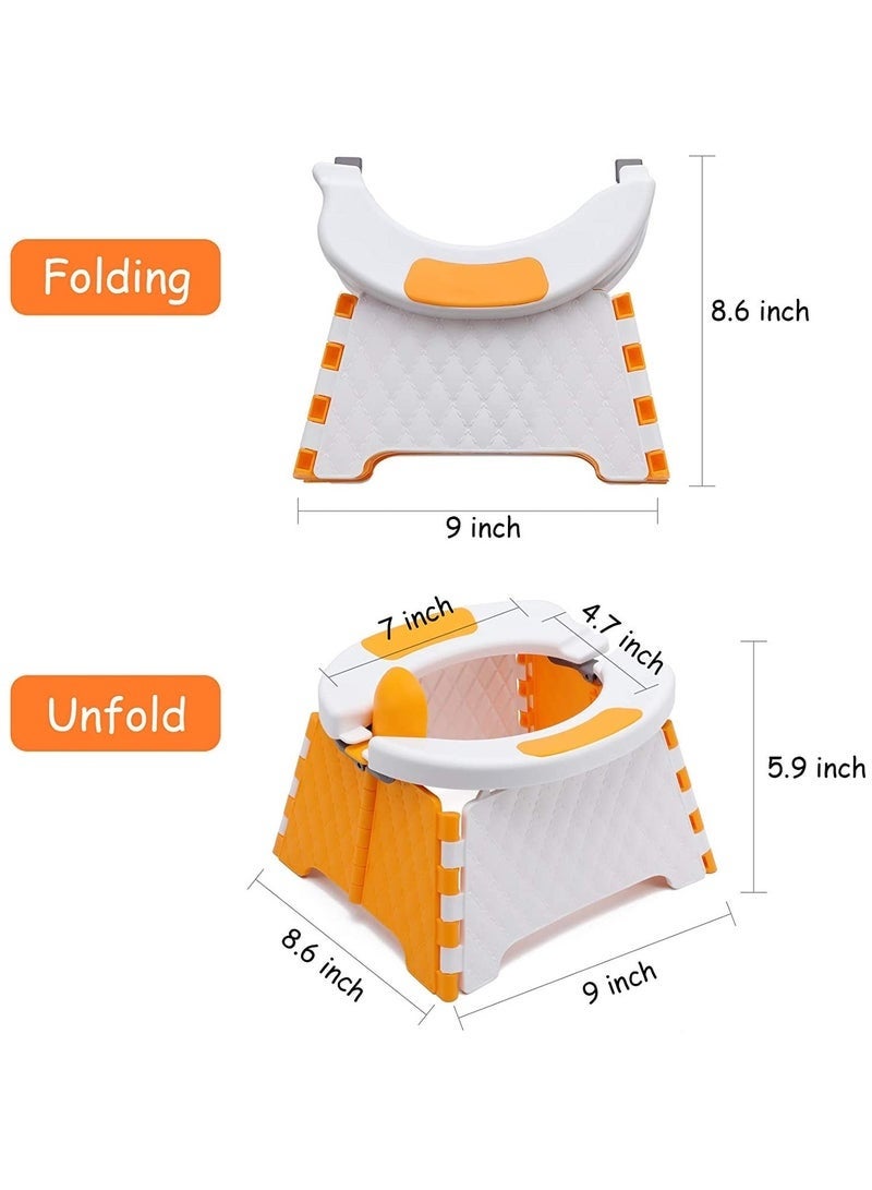 YelaJoy Foldable Potty Training Seat, Portable Potty Chair Seat for Indoor Outdoor,Toddler Bedpan Emergency Potty For Camping - Image 4