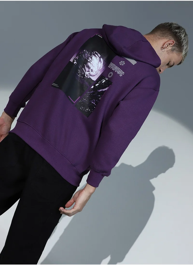 Hubberholme Purple Sweatshirt For Men