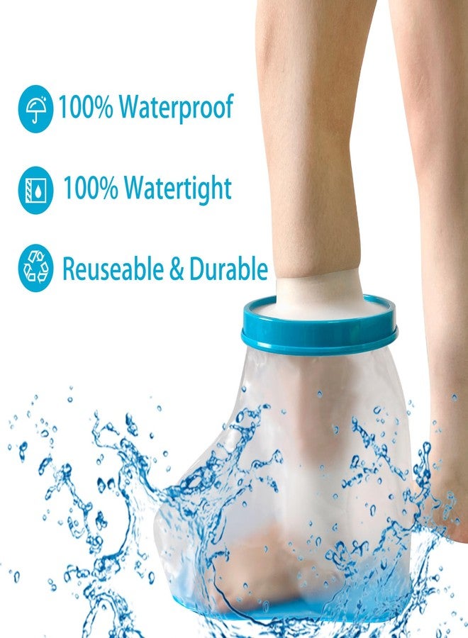 Tideshake Non‑Slip Waterproof Foot Cast Cover for Showering, Reusable Adult Foot Cast Protector, Cast Covers for Shower Foot & Ankle, Watertight Cast Bag for Surgery, Burns, Wounds & After Surgery Recovery - Image 4