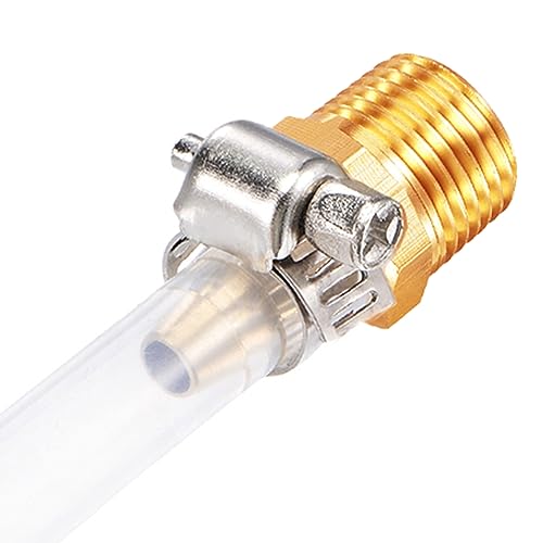 Uenede 3PCS Brass Hose Barb Fittings 3/4" NPT Male to 1/2" Barb Adapter Connector Include 3 Stainless Steel Clamps for Water/Oil/Gas - Image 4