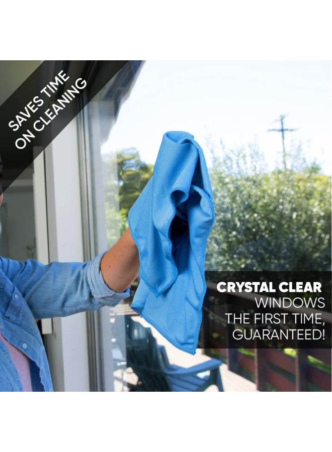 Microfiber WholesaleMicrofiber Glass Cleaning Cloths - 9 Pack   Lint Free - Streak Free   Quickly and Easily Clean Windows & Mirrors Without Chemicals