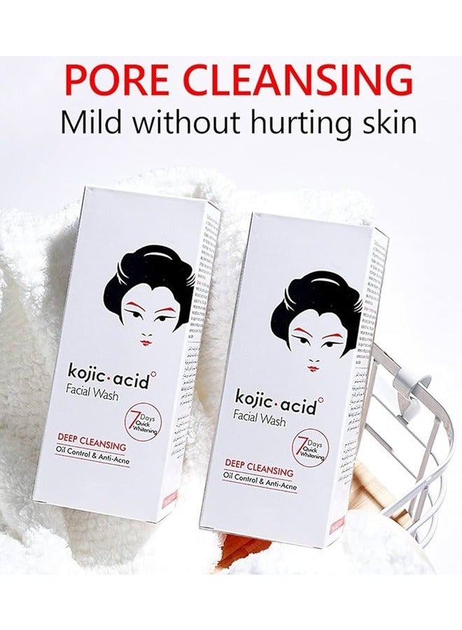 GUANJING Two Pieces Of Kojic Acid Face Wash 100X2 g - Image 2
