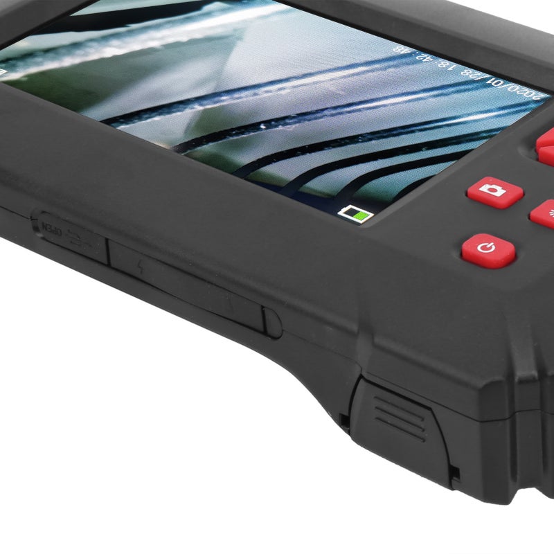8mm Dual Lens Industrial Endoscope with 4.3in 1080P LCD Display 9 Lights for Pipeline Inspection5 m / 16.4ft - Image 4