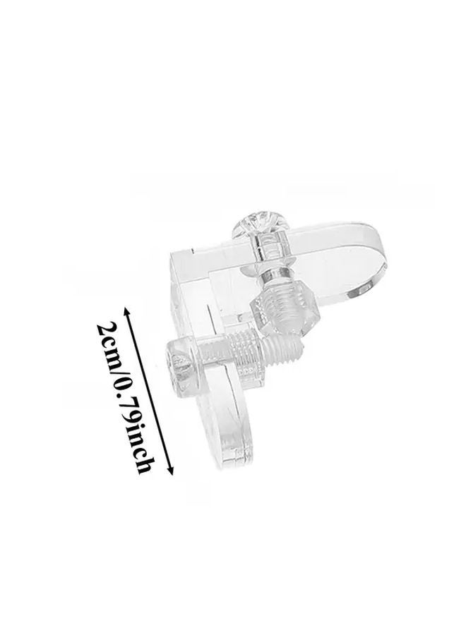 8pcs Transparent L Shaped Corner Brackets Wall Mounted Support Connectors - Image 5