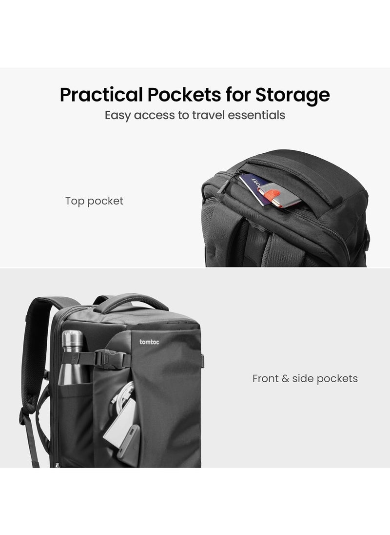 Navigator-T66 Travel Backpack 40L, TSA Friendly Flight Approved Carry-on Luggage Hand Water-resistant Lightweight Business Rucksack, Durable Large Weekender Bag Daypack Fits 17.3 Inch Laptop - pzsku/ZD5D2AFC2732C323701B2Z/45/_/1727442972/48161622-d70b-4568-baf3-692a0f4e01fd