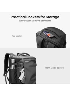 Tomtoc Navigator-T66 Travel Backpack 40L, TSA Friendly Flight Approved Carry-on Luggage Hand Water-resistant Lightweight Business Rucksack, Durable Large Weekender Bag Daypack Fits 17.3 Inch Laptop  - Image 5
