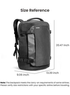 Tomtoc Navigator-T66 Travel Backpack 40L, TSA Friendly Flight Approved Carry-on Luggage Hand Water-resistant Lightweight Business Rucksack, Durable Large Weekender Bag Daypack Fits 17.3 Inch Laptop  - Image 3